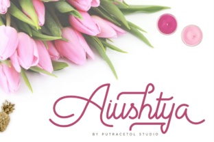 Aiushtya: A Modern Script Font for Branding and Design