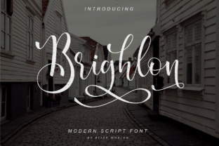 Brighlon Script Font for Crafters and Product Creators