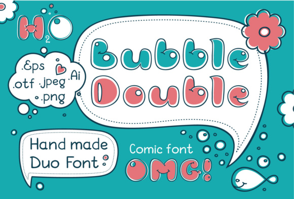 Bubble Double Duo: A Playful Font for Editorial Design