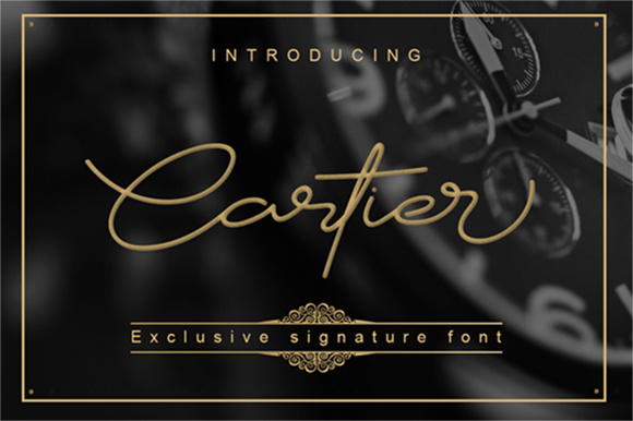 Cartier: A Script Font for Editorial Design Excellence