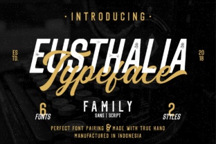 Eusthalia Family: A Timeless Script Font for Vintage and Modern Branding