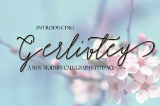 Gerlivtey: A Modern Calligraphy Font for Campaign Creativity