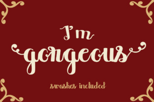 I’m Gorgeous Font: A Bold Script for Crafters and Product Creators