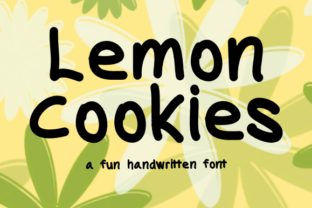 Lemon Cookies: A Handwritten Font for Editorial Creativity