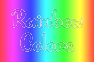 Rainbow Colors Font: A Whimsical Choice for Editorial Design