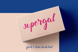 Supergal: A Modern Script Font for Editorial Design