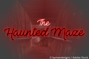 The Haunted Maze: A Script Font for Editorial Edge and Visual Storytelling